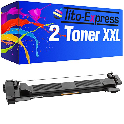 2x Tito-Express PlatinumSerie XXL Toner kompatibel zu Brother TN-1050