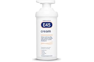 E45 Cream 500 g – E45 Cream for Dry, Irritated Skin – Moisturiser to Soothe Dry & Sensitive Skin - Dermatologically Tested Eczema Dermatitis Cream – Non-Greasy Body Face Hand Cream – Clinically Proven