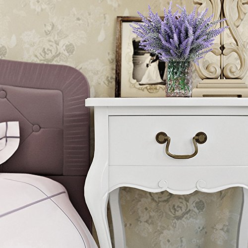 MIHOUNION 8 Bündel Schöne lila Lavender Blumenstrauß Deko Künstliche Lavendel Pflanzen Kunstblumen Simulation Blumen wie echt für zu schlafzimmer Fensterbank Übertopt Blumengestecke - 4
