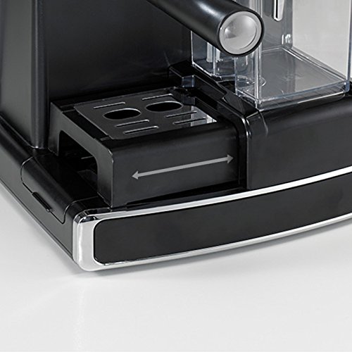 BEEM i-Joy Café Ultimate 20 bar, Espresso-Siebträgermaschine mit 20 bar und integriertem Milchaufschäumer, chrom-schwarz - 10
