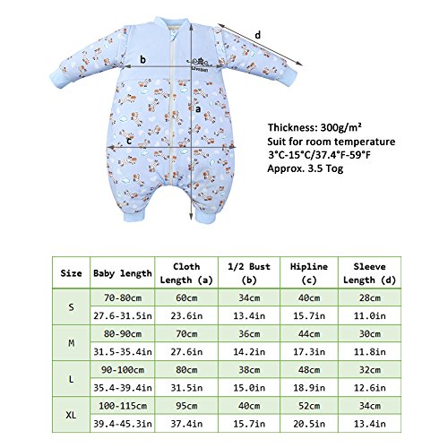 3.5 tog sleeping bag with sleeves