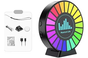 KHIRONHIVE Vibrations- & Geräuschsensor für paranormale Untersuchungen - Elektronische Jagdausrüstung mit RGB-Lichtern, Sprachaktiviert, 2K HD, 8 Geschwindigkeitsmodi, wiederaufladbar - Erkennungsgerät