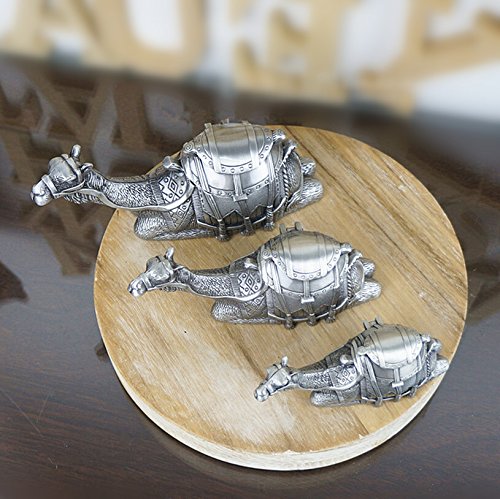 Unendlich U Sitzendes Kamel Form Schmuckschatulle Metalllegierung Zirkonia Schmuckkasten Schmuckkoffer Schmuckkästchen Schmuckbox, Klein/Mittel/Groß - 3