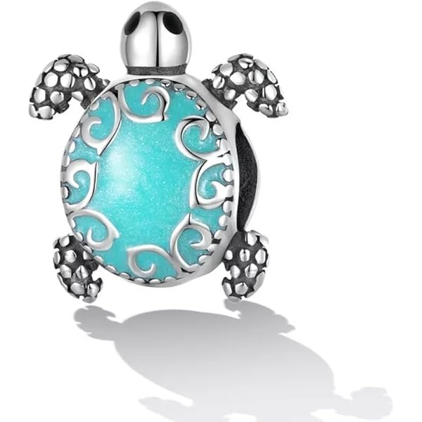 QeenseKc Sea Turtle Charm For European Bracelets - Enamel Animal Bead Gift - View #11