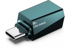 BEYEAH USB DAC【32 bit / 384 kHz】, USB C Klinke Adapter Aux USB C auf 3.5mm Kopfhörer mit iPhone15,15pro,15plus,15pro max, Galaxy S 24 Serie, iPad, Und andere Geräte, die USB C Ports unterstützen