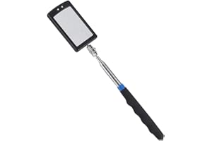 FICTORY Espejo de inspección telescópico con luz LED Espejo de inspección Ajustable Flexible Herramienta de extensión giratoria de 360 ​​Grados