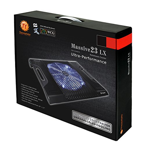Thermaltake Massive 23 LX Notebook-Kühler 38,1 cm (15 Zoll) bis 43,2 cm (17 Zoll) - 10