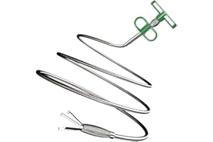 JACKANNA Krallengreifer Abflussreiniger Spirale, Rohrreinigungsspirale für Kanalisation Küche Bad Dusche Badewanne Toilette Verstopfung entfernen, Teleskop Greifer(3 Meter)