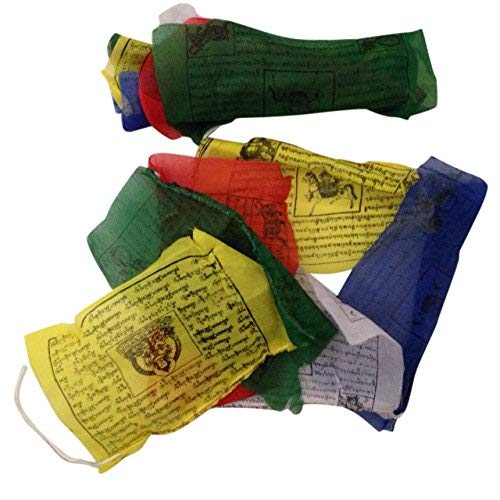 BUDDHAFIGUREN Banderas budistas de oración de 5 metros de largo