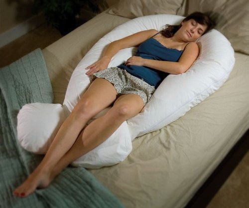 Jumbo XXL Seitenschläferkissen Schwangerschaftskissen + Schonbezug (graphit) - 3