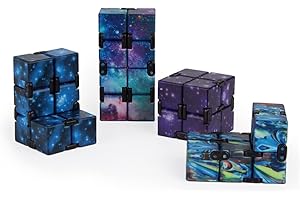 ZoneYan Unendlicher Würfel, Unendlichkeitswürfel Fidget Infinity, Mini Würfel Zappel Spielzeug Für Stress, Unendlicher Würfel Spielzeug, Stressabbauer, Unterhaltungs Spielzeug Für Kinder