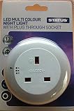 Status SLEDCCPTNL1PK3 LED Auto Plug Through Night Light - White