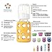 Lifefactory Baby Bottle, Glass, Yellow, 4 oz