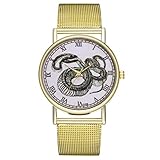 IG Invictus Vintage Ladies Round Mesh Strap Watch Quartz Fashion Watch Quarzmaschengürtel Modeuhr T192 W MIT Mode, Uhren, Quarz -