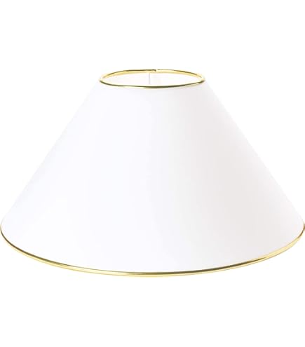 30cm Lampenschirm Kegelform - Baumwolle Mit Weißer PVC-Innenseite Für Tisch- & Stehlampen