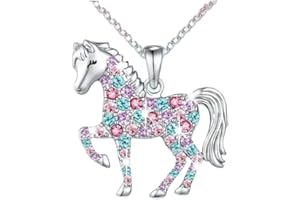 XFSRG Women's Necklace Horse Pendant Jewellery Gold Chain Silver Chain for Girls Fashion Jewellery Chain Favourite Piece for Everyday and Special Occasions
