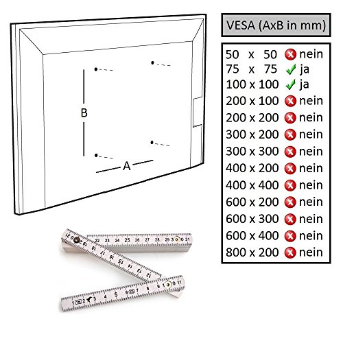 NEG Profi Universal Monitor-Tischhalterung Visoflex VF352W (weiß) schwenkbar, neigbar, höhenverstellbar und drehbar (Pivot-Funktion), VESA 75×75, 100×100 und bis 10kg belastbar - 4