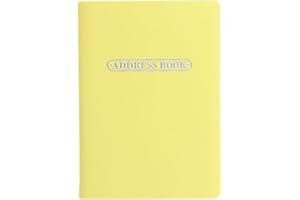 LETTS OF LONDON Letts Pastel Carnet d'adresses Citron A6