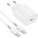 USB C Ladegerät, Schnellladegerät Samsung 25w mit 2M Kabel, Ladekabel USB C mit Netzteil,Typ C Schnellladegerät, Fast Charger