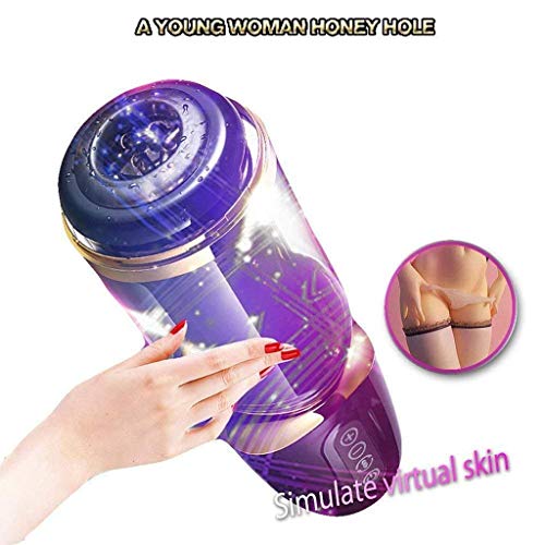 Preisvergleich Produktbild Männliches Spielzeug Elektrische Masturbation - Taschen-Katze Automatisches Masturbation-Cup - Fovel-10 Modus 5 Geschwindigkeits-Vaginales Spielzeug-Freihand-USB - Nachladbares Masturber-Schalen-Spielzeug