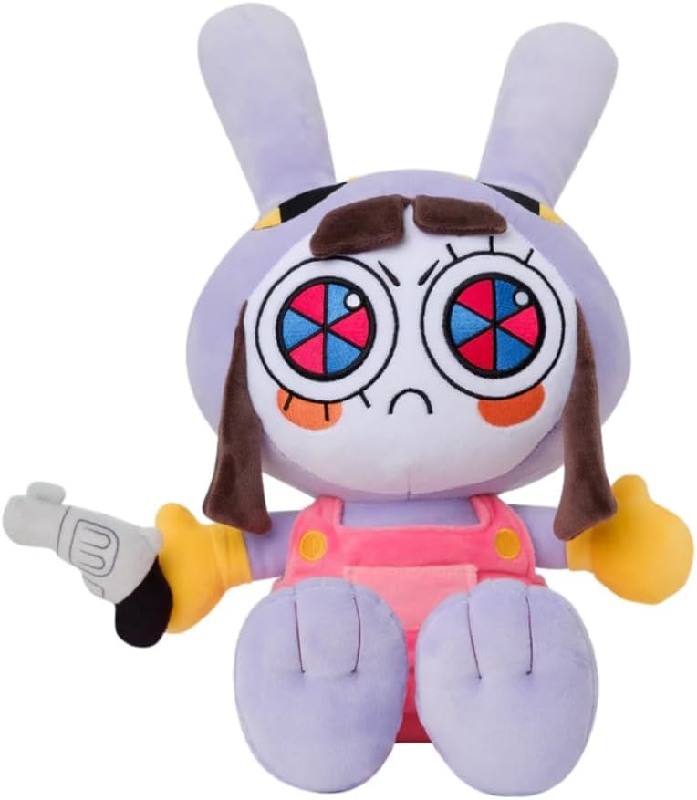 Maid Jax Plush Cute Stuffed Figure Plushie Toy Suit Pomni Plush Doll for Fans (Pomni)