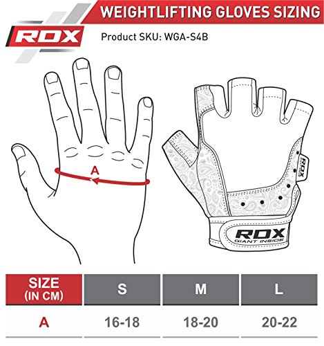 RDX Fitness Handschuhe Damen Trainingshandschuhe Frauen Crossfit Handgelenkstütze Sporthandschuhe Gewichtheben krafttraining workout Bodybuilding Gym Gloves - 3