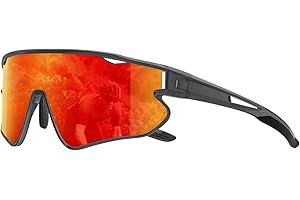 HENGOSEN Sports-Sunglasses Polarised-Sunglasses-Mens Cycling-Running Sun-glasses : Driving Motorbike Fishing UV400 Protection