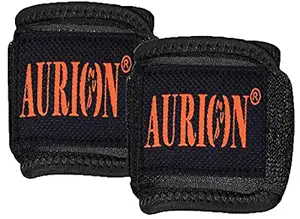 AURION Protective Wrist Guard Padded Support Brace for Sports, Repetitive Strain, Arthritis and Carpal Tunnel- 2 Pieces