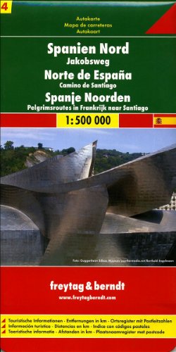 Spagna del nord. Carta stradale 1:500.000