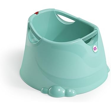 Olijfgroene Opblaasbare Baby Zitting Met Rugsteun En Ingebouwde Pomp Geschikt Vanaf 3 Maanden