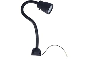 ODORKLE Lampe de Travail à LED pour Machine 5 W, Lampe à Col de Cygne Flexible 24 V 36 V pour Fraisage de Tour, Perceuse à Colonne, éClairage Industriel