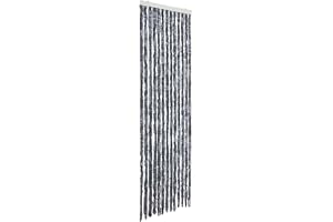 vidaXL Insektsdraperi silver 56x185 cm chenille