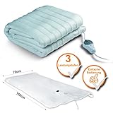 pflegeleicht und hygienisch, da diese Heizdecke ganz einfach in der Waschmaschinen gewaschen werden kann