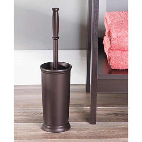 Interdesign 93330EU Kent Badaccessoires, Toilettenbürste mit Halter, bronze - 2