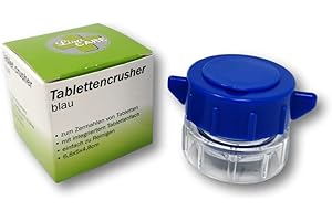 LisaCare Broyeur à comprimés - Tournez et broyez les comprimés – petit pilon dans le couvercle – pilulier broyeur – Mortier à médicaments