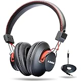 Avantree Audition - Cuffie Bluetooth con microfono per PC, sopra l'orecchio senza fili, durata della batteria di 40 ore, moda