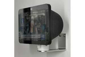 ATOPHK Supporto da parete realizzato per Echo Show 8 (3a generazione, versione 2023) | Echo Show 8 (2a generazione, versione 2021) |,inclinabile + supporto girevole argento ES033-02 IT