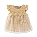 Produktbild DQANIU  Sommer Kurzarm Kleinkind Kind Baby Mädchen Plaid Herz Gedruckt Tüll Party Prinzessin Kleid
