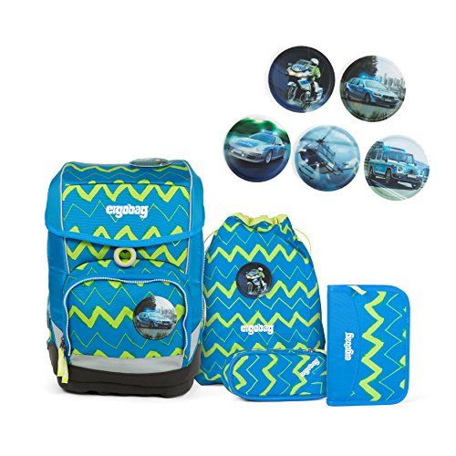 Preisvergleich Produktbild Ergobag - Schulranzen Set 5 tlg. CUBO LiBäro - verschiedene Kletties