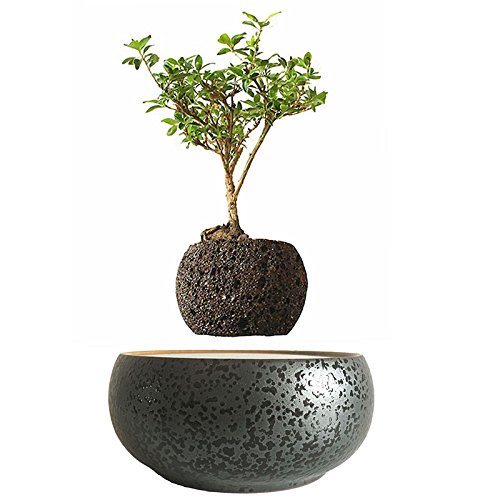 Levitating potted magnet schwimmenden Topf Luft Bonsai Baum Keramik Blumentopf - 4