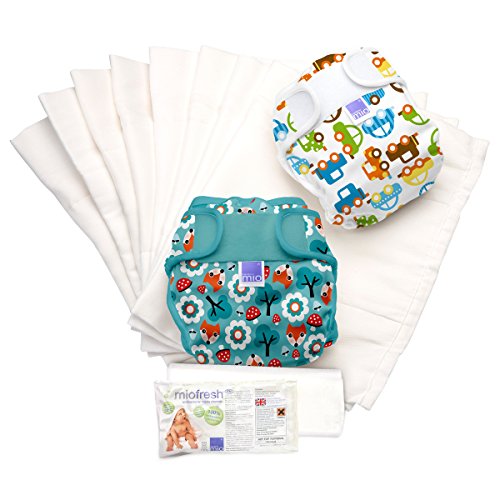 Bambino Mio, Miosoft Two Piece Reusable Nappy set, <9kg Size 1, Boys