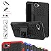 Produktbild LG Q6 / Q6 plus / LG G6 mini Hülle,Mama Mouth [Heavy Duty] Rugged Armor stoßfest Handy Schutzhülle Silikon Tasche Ständer Hülle Case mit Standfunktion für LG Q6 / Q6 plus / LG G6 mini Smartphone (With 4 in 1 Free Gift Packaged),Schwarz