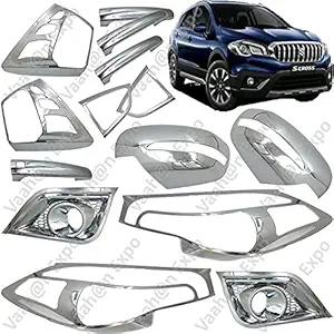 Vaahan Expo Chrome Kit for S-Cross 2018 Model | Exterior Car Accessories | Stylish Protective Accessories (2018 Model, Set of 14 Pcs.)