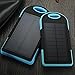 Produktbild 8000 mAh 2 USB Solar Wasserdicht Power Bank Externer Akku Handy Schnell Ladegerät, Blau, Free Size