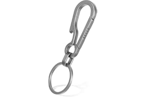 CIATBYYJ Titan Karabiner Schlüsselanhänger,Tragbar Schlüssel Karabiner mit Flaschenöffner,Titan Schlüsselanhänger für Camping Wandern Autoschlüssel Rucksack Reisen