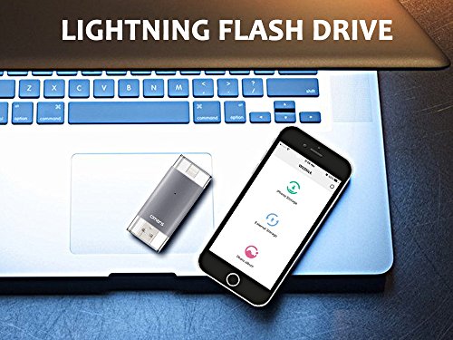 [Apple MFI Certified] OMARSÂ® Irisation USB Flash Drive 64GB with Lightning Connector Memory Expansion for Apple iPhone iPod iPad Computer Mac Laptop PC
