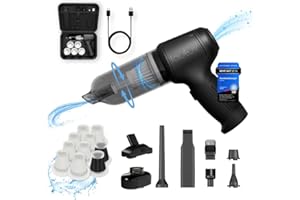 LAUTUX Turbotastic Pro 3in1 Handstaubsauger Premium Set: Leistungsstarker Sauger mit Power-Modus, Druckluft- und Vakuumfunktion, 2 Jahre Garantie inkl. Filter - Ideal für Haus, Garten und Auto