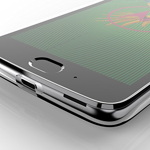 Moto G5 Hülle, ViViSun Transparent TPU Silikon Case Cover Schutzhülle Handyhülle für Moto G5 - 3