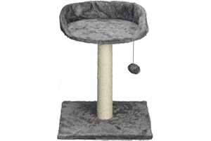 MON AMI LUKI - Arbre A Chat avec Assise 34X34X42 CM - Anthracyte - Chat - 34x34x42CM