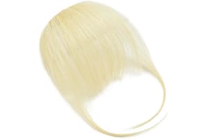 PARXITN Clip in Bangs Echthaar Front Fringe Air Bangs Haarverlängerungen Pony Haare für Frauen